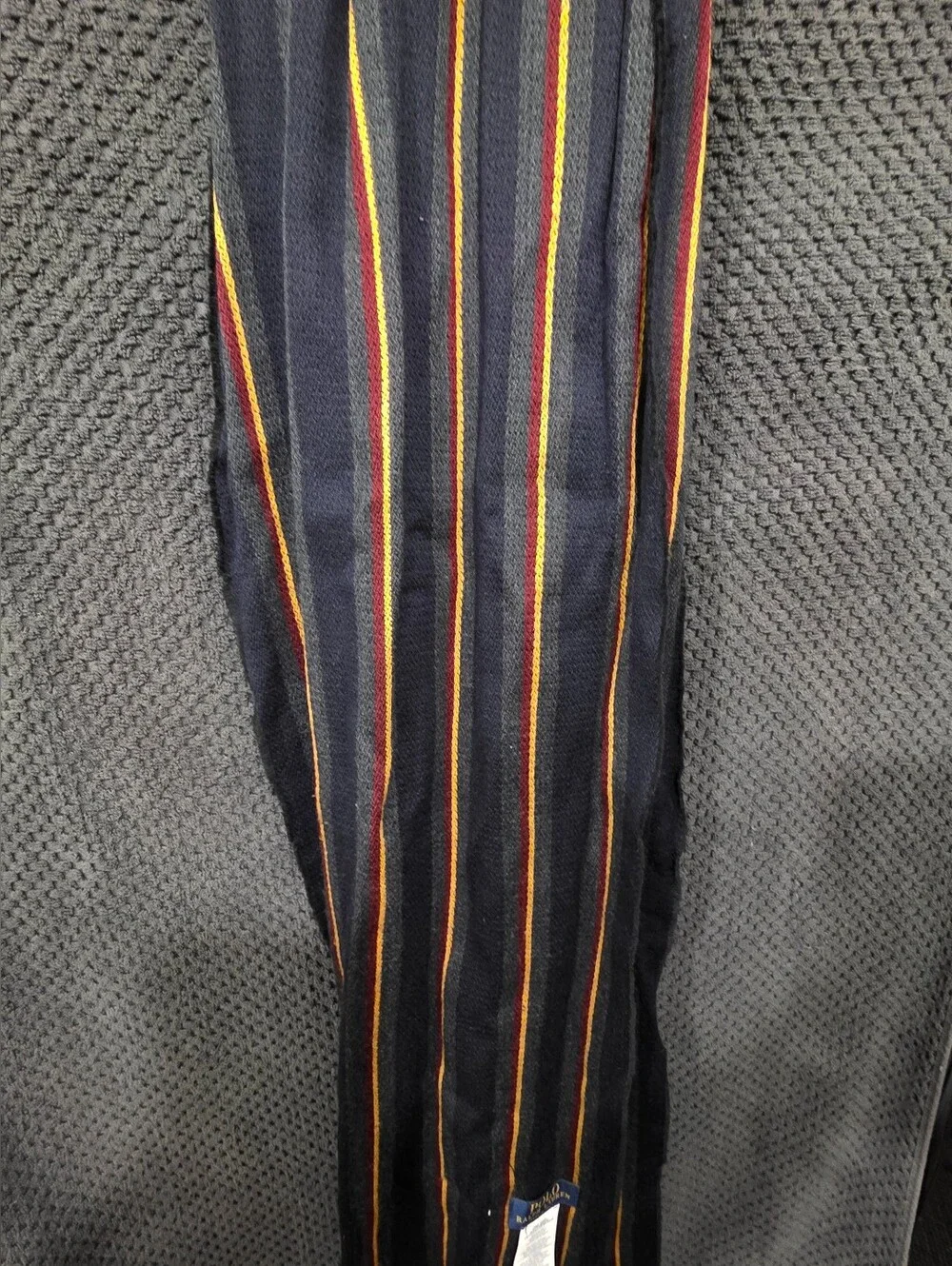Polo by Ralph Lauren Navy Jeans with Brown & Gold Stripes